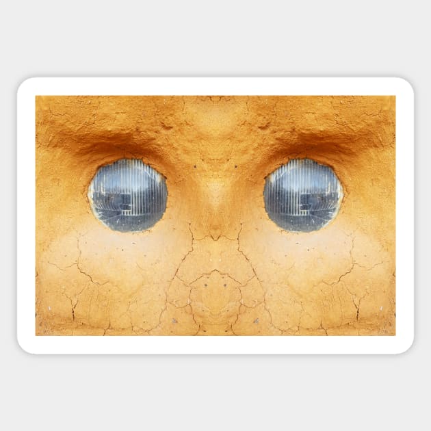 Caught in the Headlights - by Avril Thomas Sticker by MagpieSprings